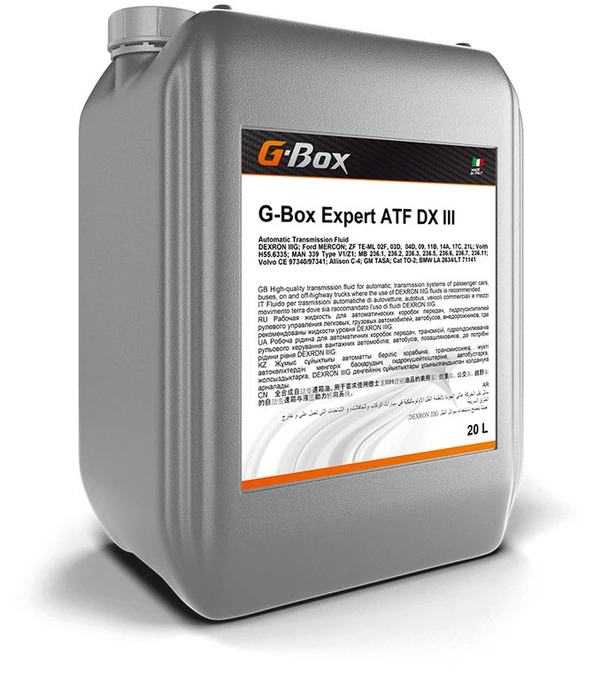 Масло трансмиссионное G-Box Expert ATF DX III, 20л