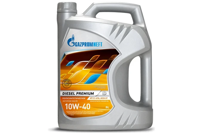 Масло моторное Gazpromneft Diesel Premium 10W-40 API CI-4/SL ACEA E7, 5л